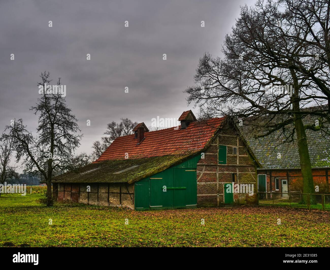 Das kleine Dorf lette in westfalen Stockfoto