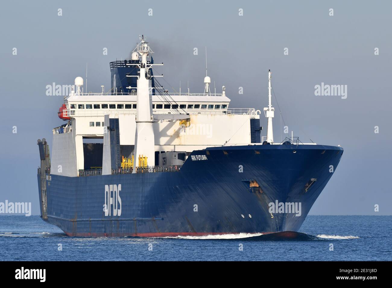 RO-RO Cargo Schiff ARK FUTURA kommt im Hafen von an Kiel Stockfoto