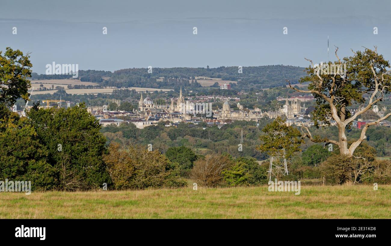 Oxford Skyline von Powder Hill Stockfoto