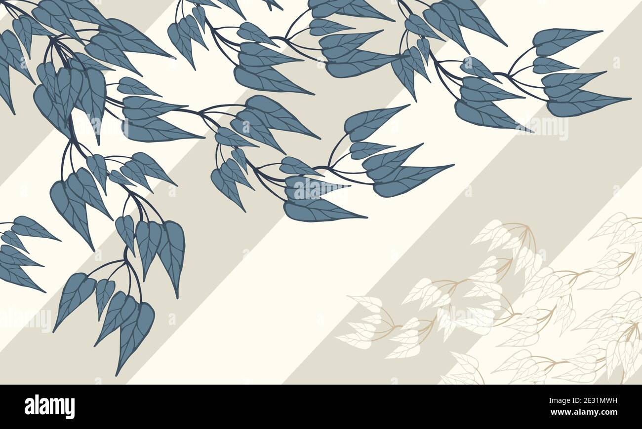 Blumen Hintergrund Design mit schönen Blatt Stock Vektor