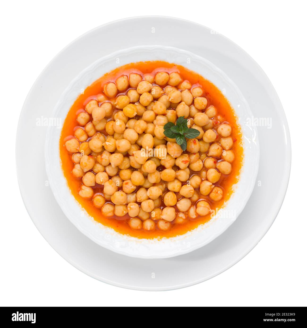 Traditionelles Türkisches Chickpea-Essen. Die klassische Fleischlose Kochmethode. Stockfoto