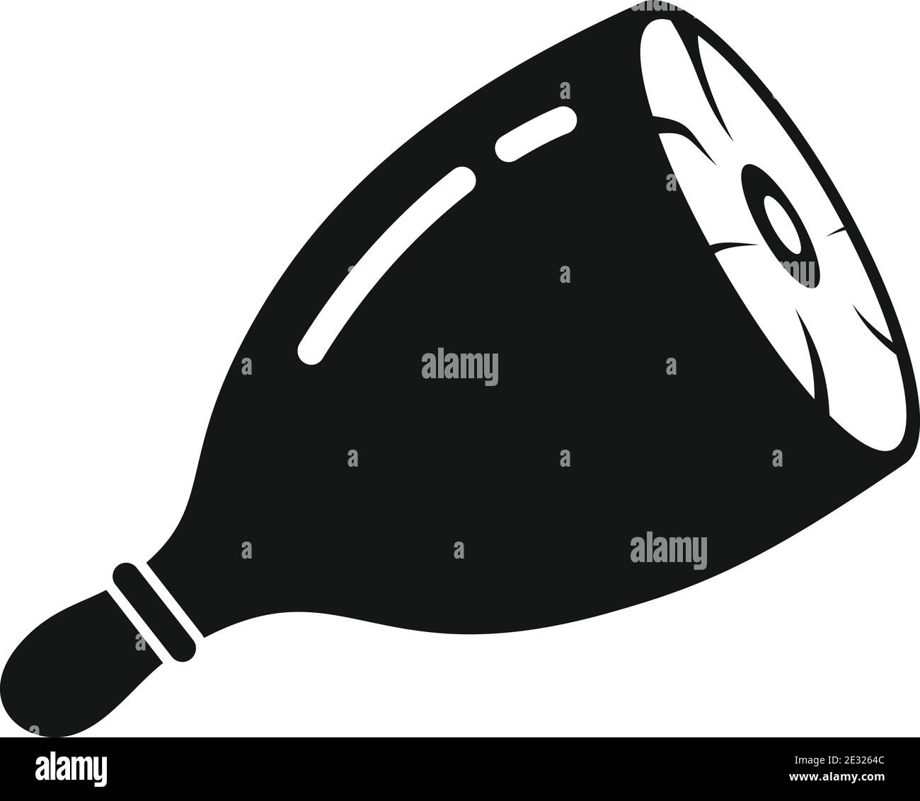 Kochen Fleisch Symbol, einfachen Stil Stock Vektor