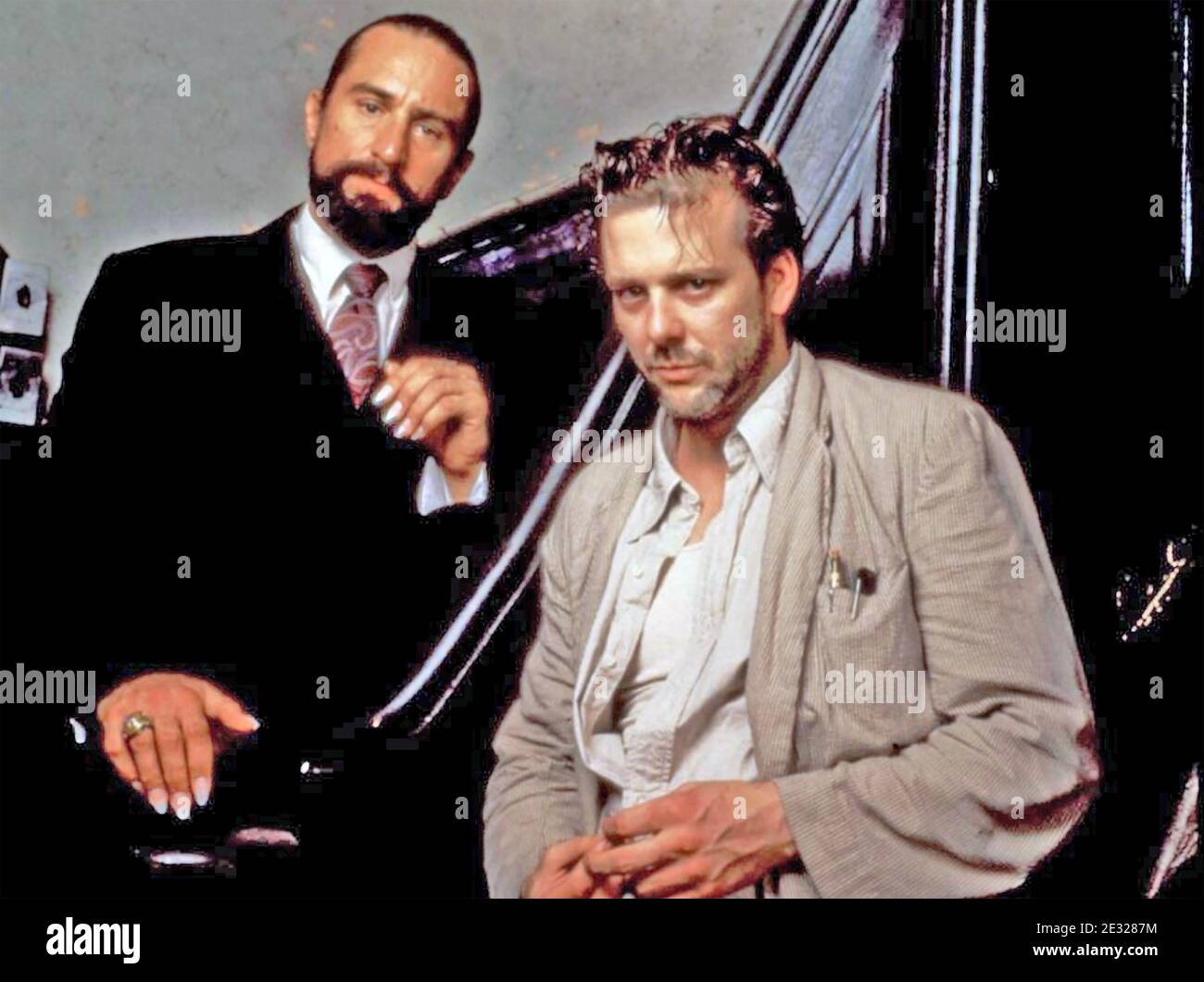 ANGEL HEART 1987 TR-Star Pictures Film mit Mickey Rourke AT Rechts und Robert De Niro Stockfoto