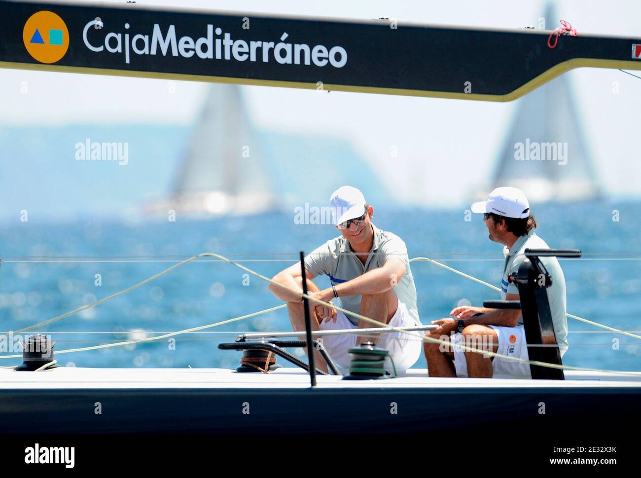 Der spanische Kronprinz Felipe nimmt an der 29. Auflage der spanischen Königscup-Regatta (Copa del Rey) Teil, bevor er am 2. August 2010 im Real Club Nautico de Palma de Mallorca (RNCP) in Palma de Mallorca, Spanien, startet. Foto von Almagro/ABACAPRESS.COM Stockfoto