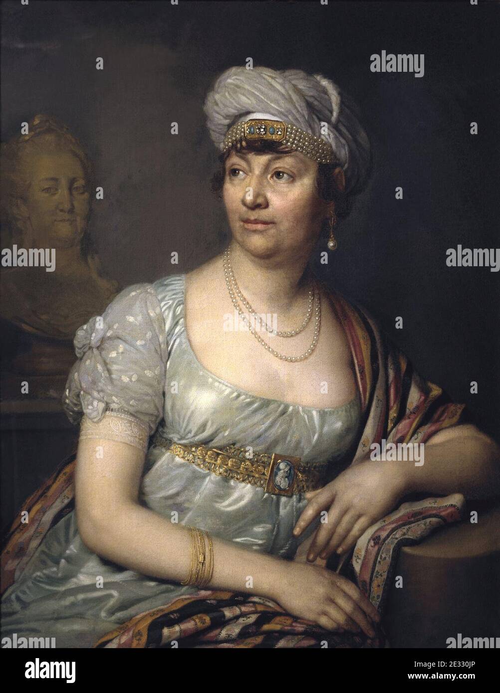 Madame de Staël Vladimir Borovikovsky. Stockfoto