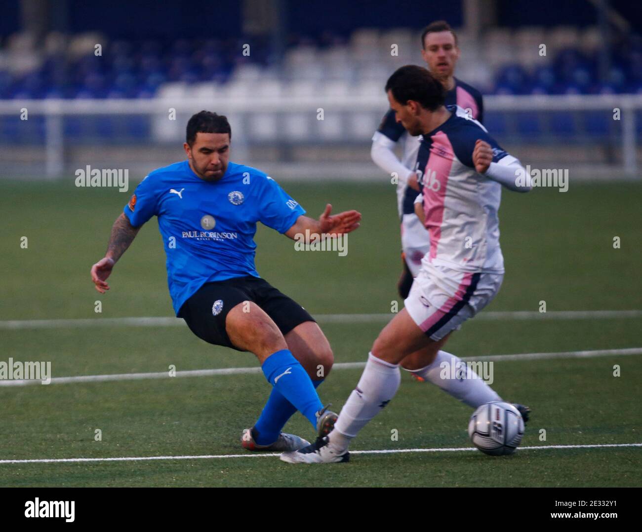 BILLERICAY, Vereinigtes Königreich, JANUARY16: Jai Grund der Billericay Stadt während der Vanarama National League - Süd zwischen Billericay Stadt und Dulwich Hamlet in New Lodge, Billericay am 16. Januar, 2021 Credit: Action Foto Sport/Alamy Live News Stockfoto