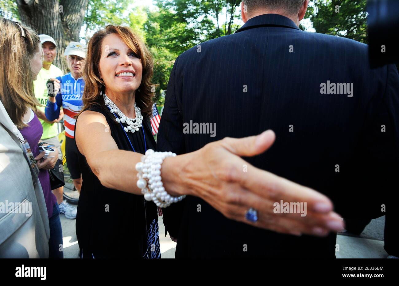 'Vertreter Michele Bachmann (MN-6) nimmt an einer ''Restoring America''-Kundgebung am 28. August 2010 in Washington, DC, USA Teil. Foto von Olivier Douliery/ABACAPRESS.COM' Stockfoto