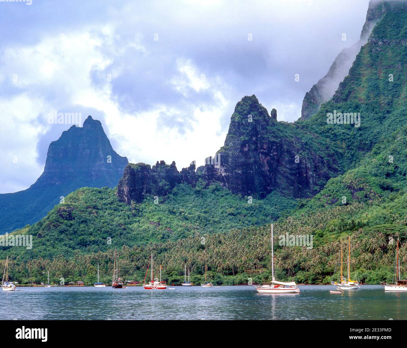 Kapitän Cook's Bay, Moorea, Tahiti, Französisch-Polynesien Stockfoto
