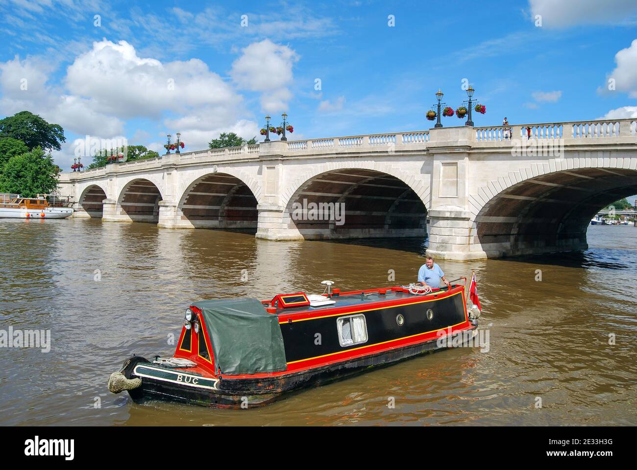 Kingston Bridge and Thames Riverside, Kingston upon Thames, Royal Borough of Kingston upon Thames, Greater London, England, Vereinigtes Königreich Stockfoto