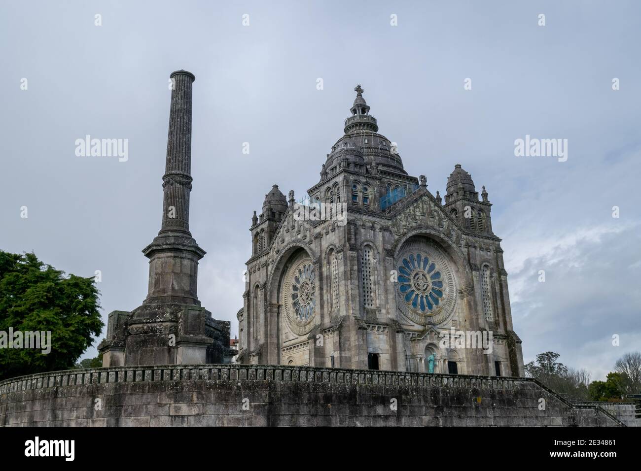 Santa Luzia Tempel oder Kirche religiösen Gottesdienst in Viana tun Castelo im Norden Portugals zu Ehren des Augenblicks Heiliger Stockfoto