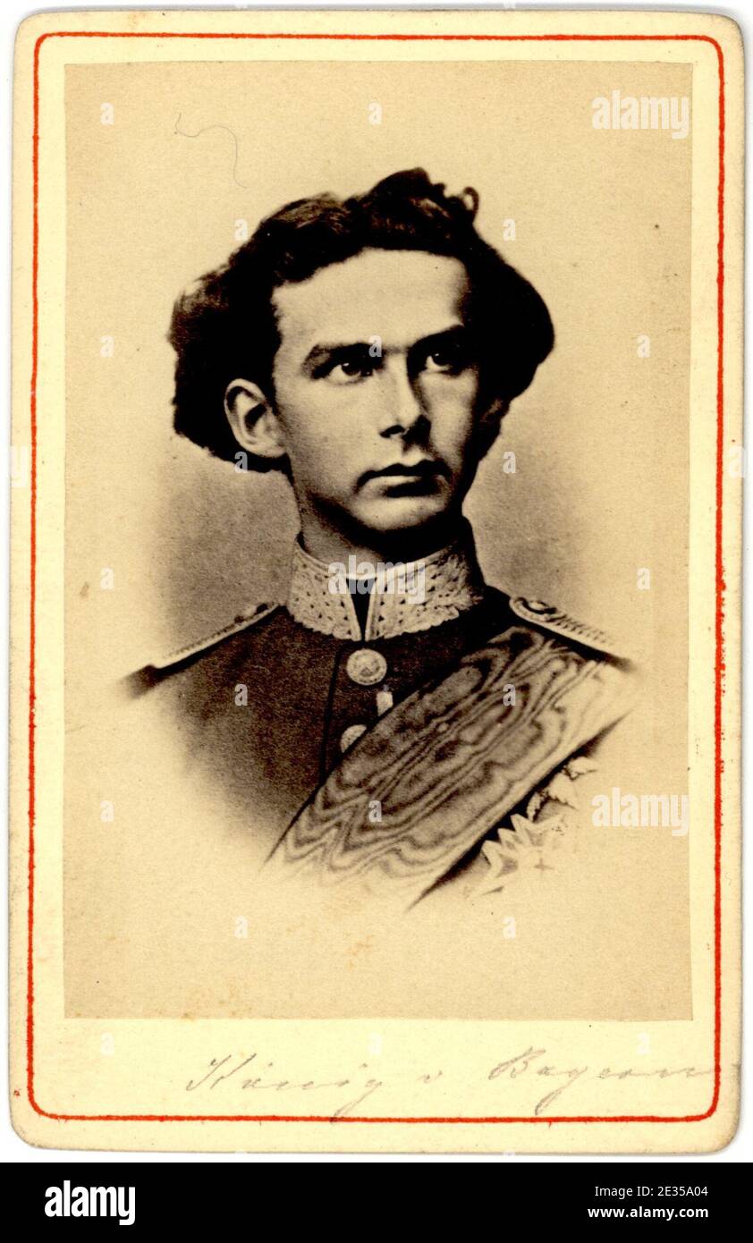 Ludwig II. Von Bayern, c. 1860-1870. Stockfoto