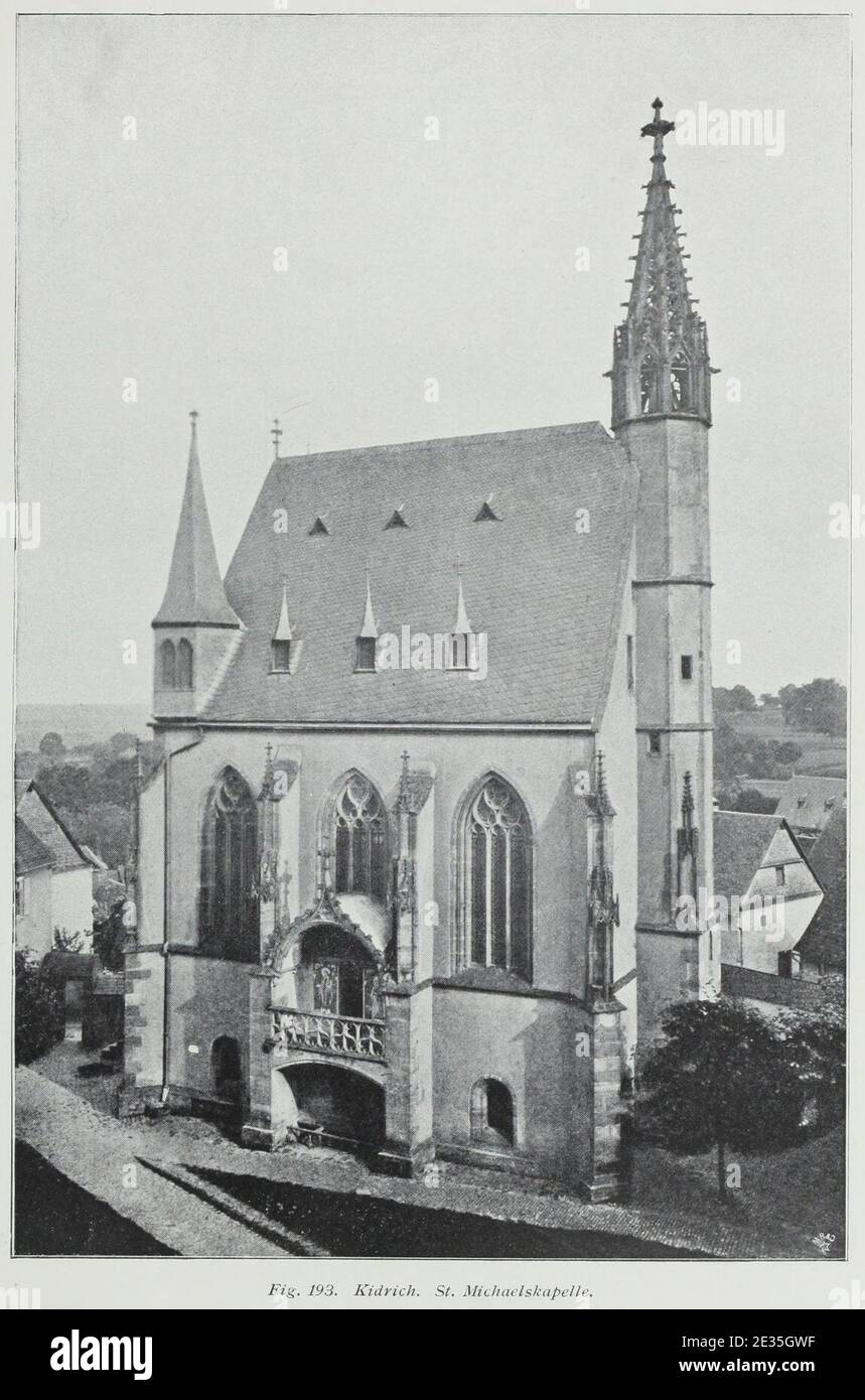 Luthmer I-193-Kidrich St. Michaelskapelle. Stockfoto