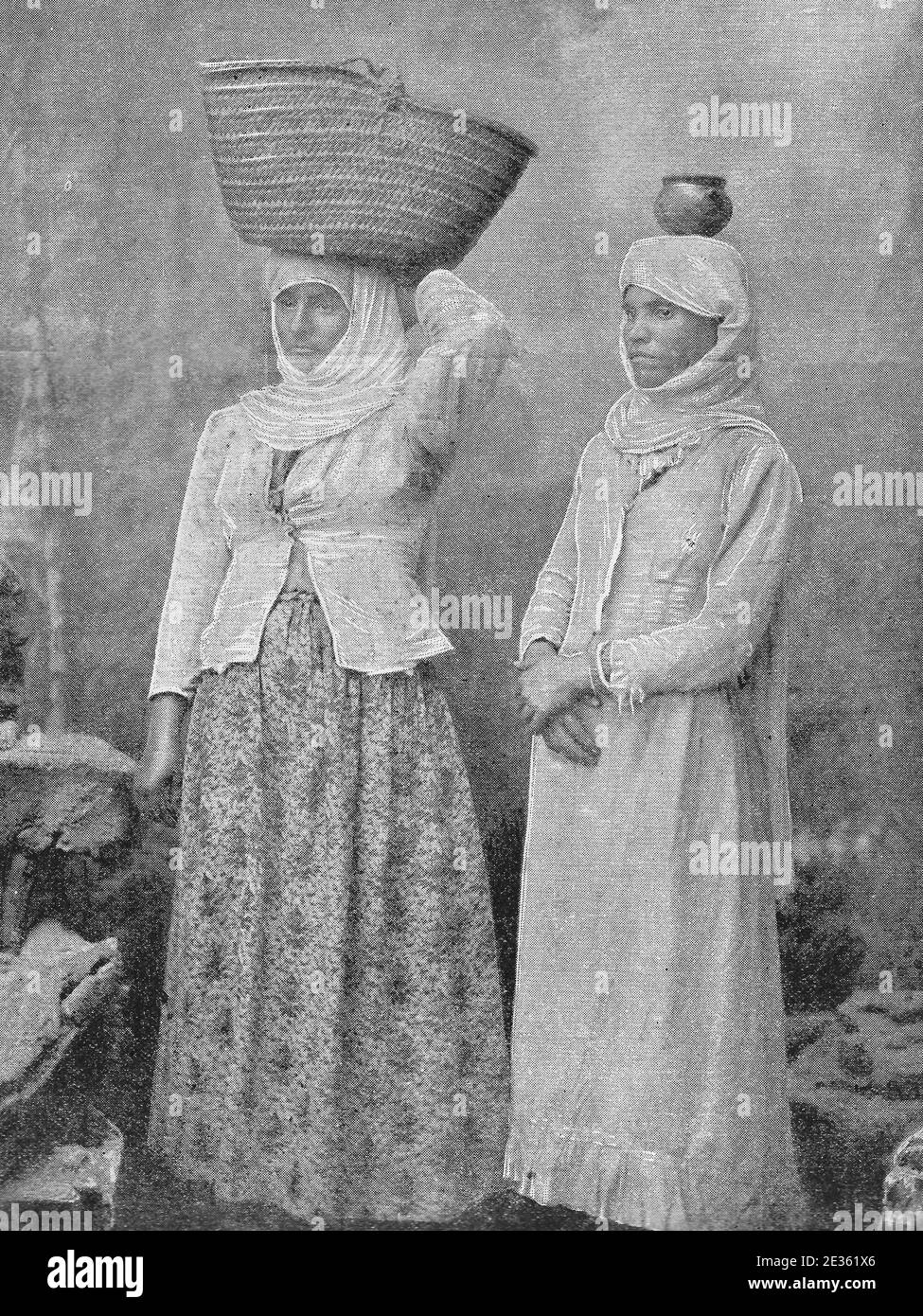 Syrische Frauen der unteren Klasse, 1895 Stockfoto