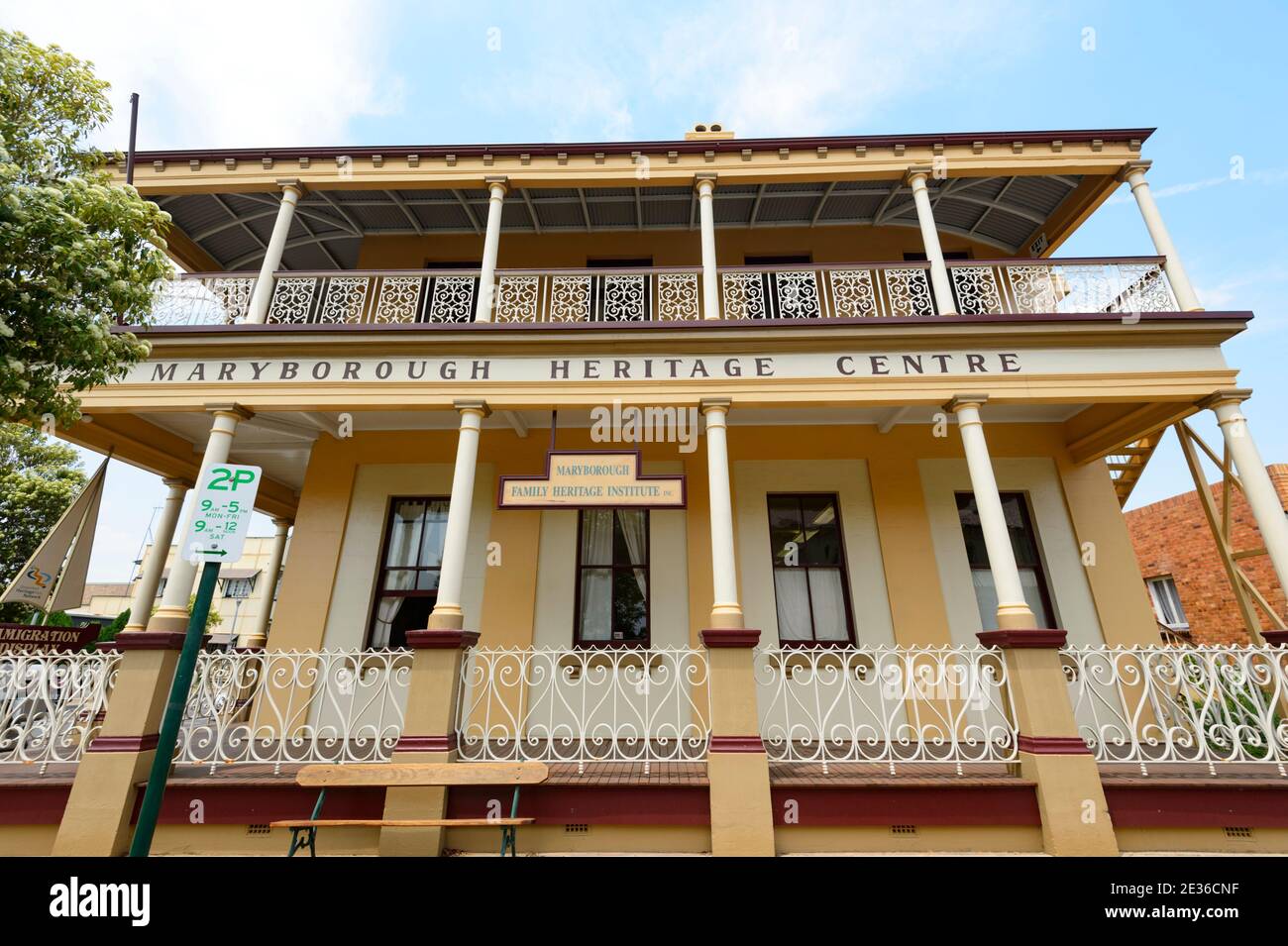 Das Maryborough Heritage Centre ist ein denkmalgeschütztes Gebäude aus dem Jahr 1877, Heritage Precinct; Maryborough, Queensland, QLD, Australien Stockfoto