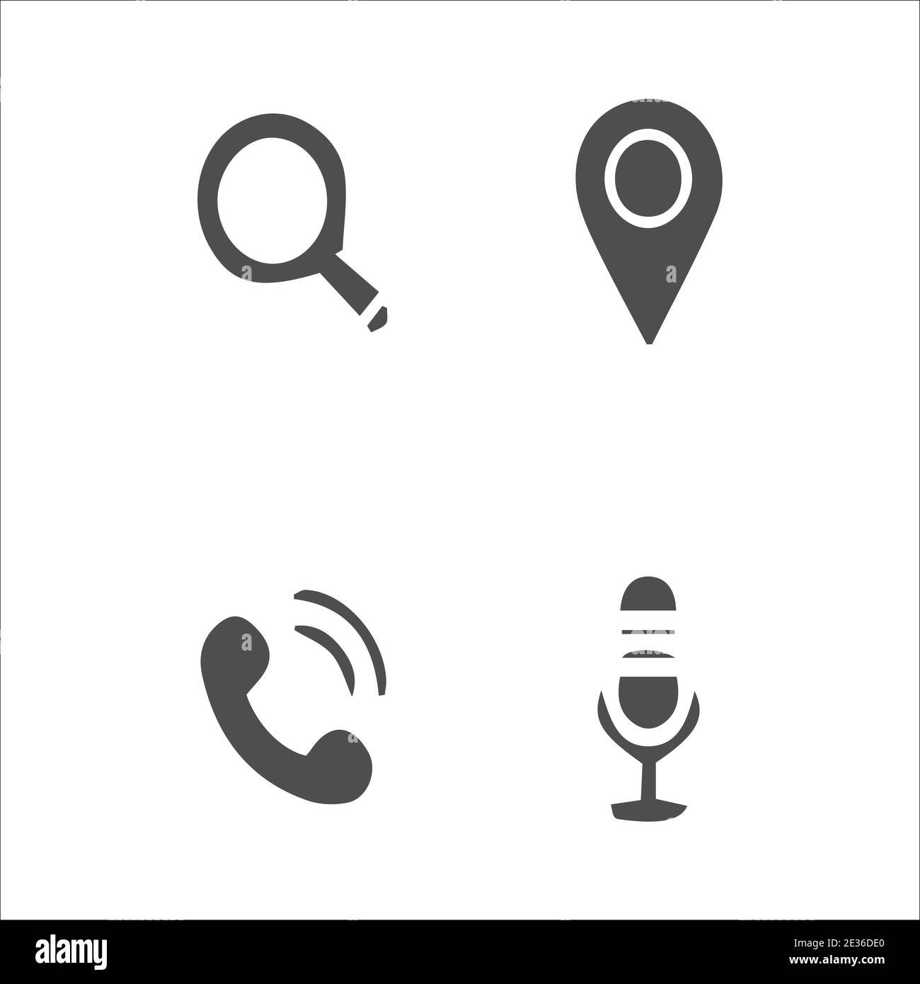 Social Media Business Icons Set Vektor Stock Vektor