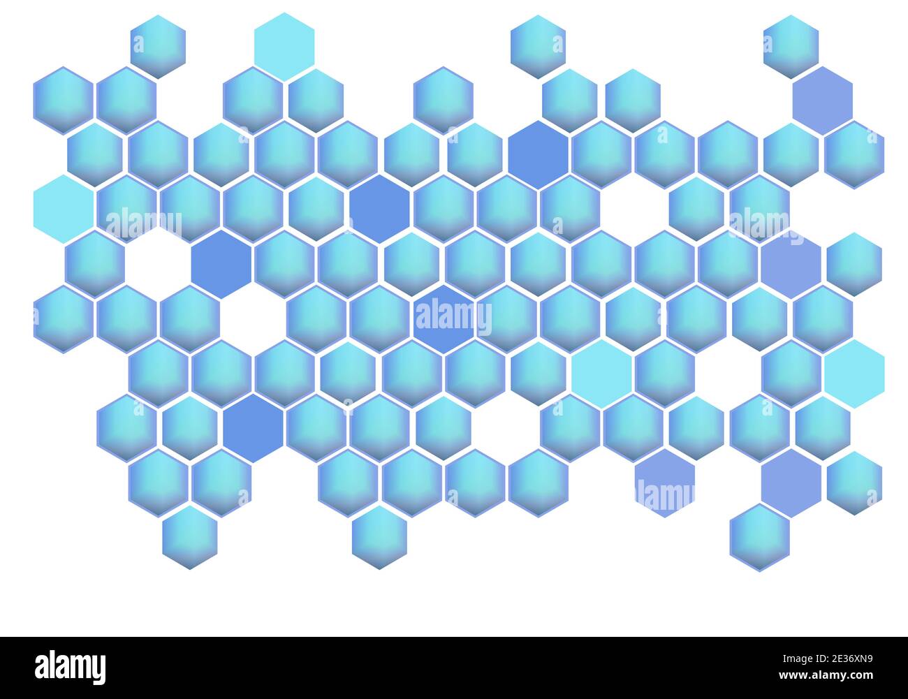 Moderne abstrakte blaue Sechsecke Hintergrund Stock Vektor