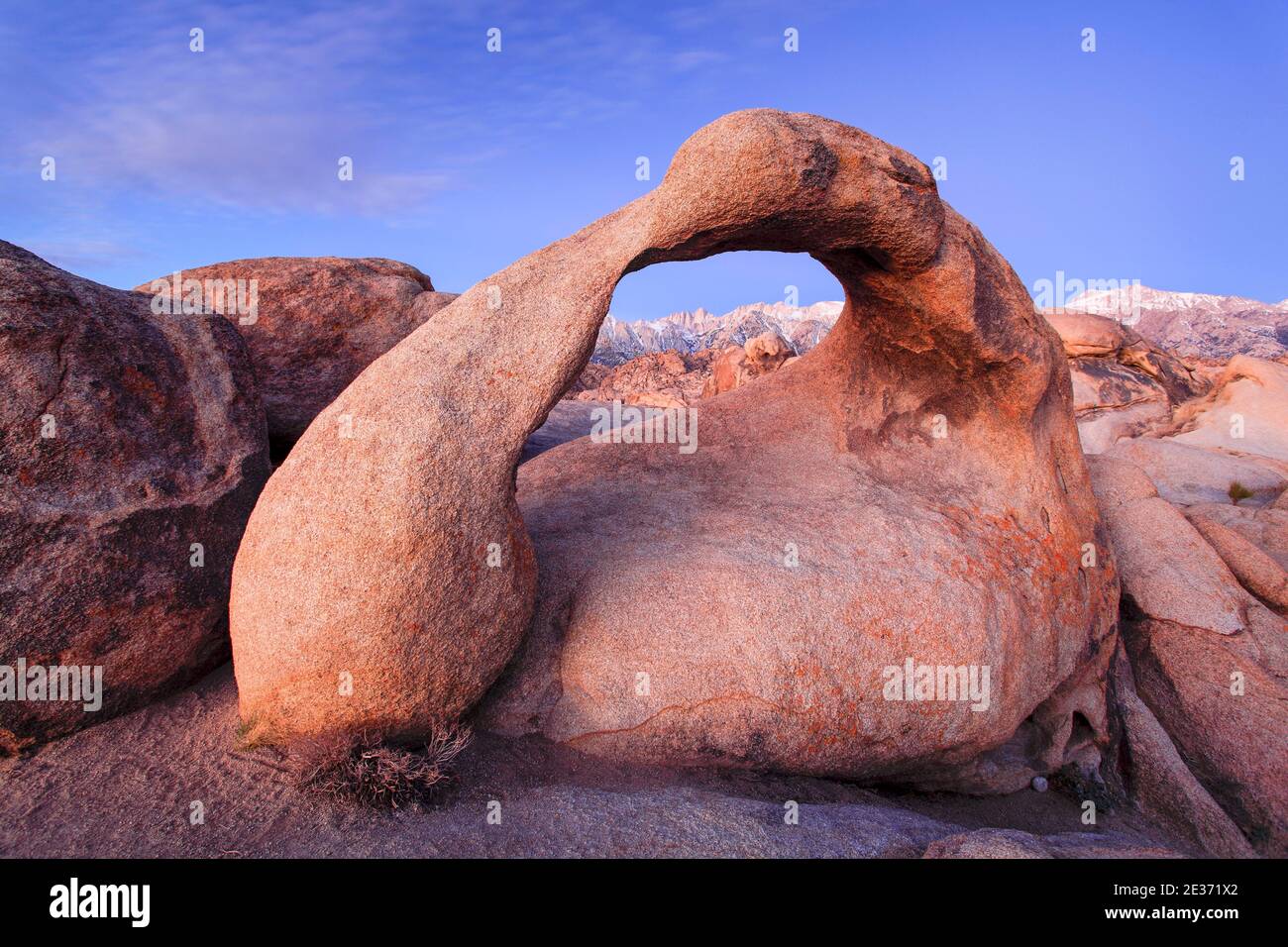 Mobius Arch, Alabama Hills, Kalifornien, USA Stockfoto