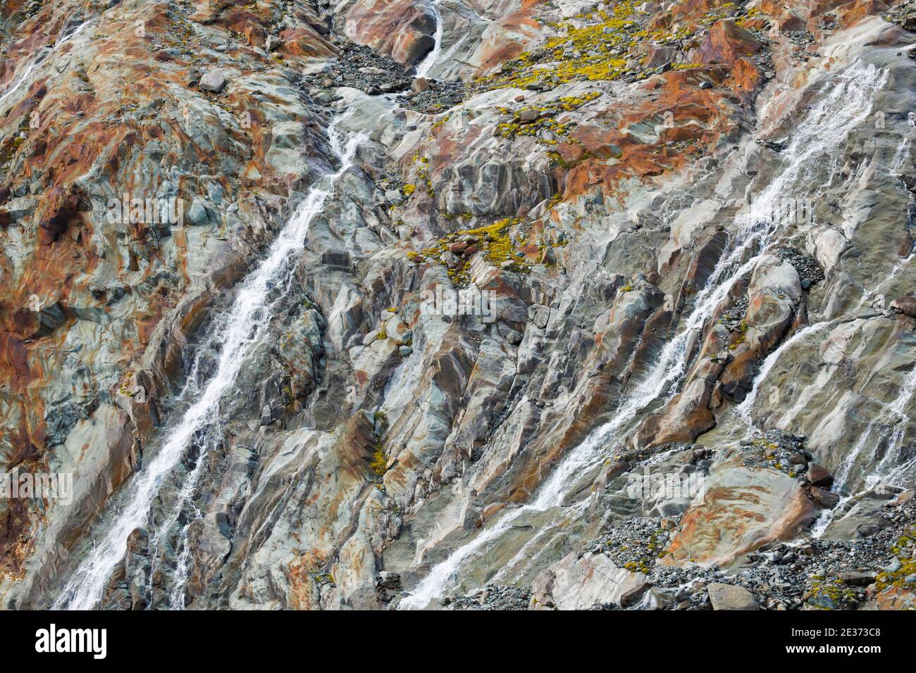 Fee-Gletscher, Saas Fee, Wallis, Schweiz Stockfoto