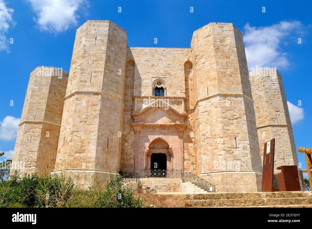 Castel del Monte in der Sonne Stockfoto