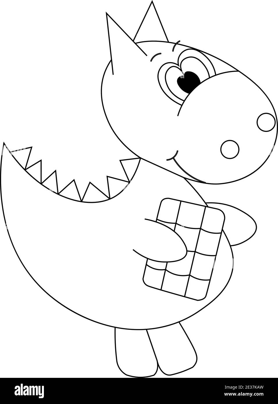 Es kann für Kinder Färbung, Symbole, Web, Postkarten, Dekor, Pacaging, Drucke für Dinge, Abdeckungen für Notizbücher, Dekoration von Schachteln für Spielzeug, st verwendet werden Stock Vektor