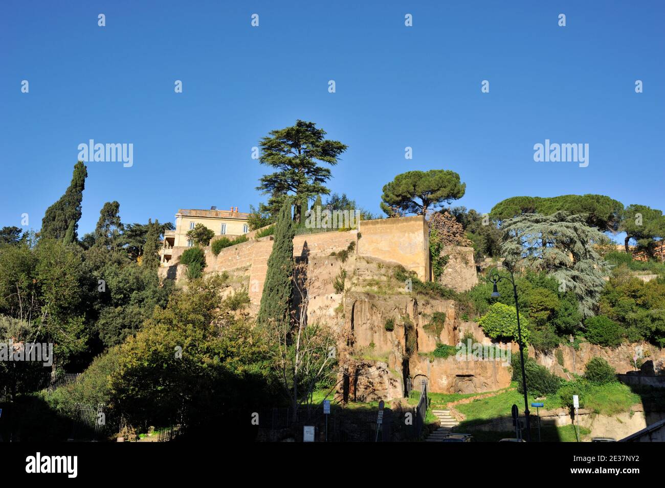 Italien, Rom, Rupe Tarpea, Tarpeian Rock Stockfoto