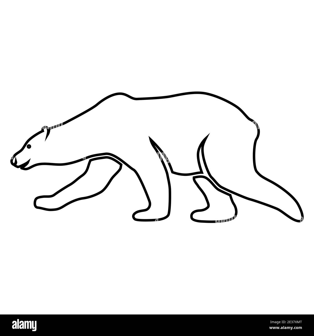 Eisbär, Bär, Tier, Logo, Aufkleber Etikett, Symbol Stock Vektor