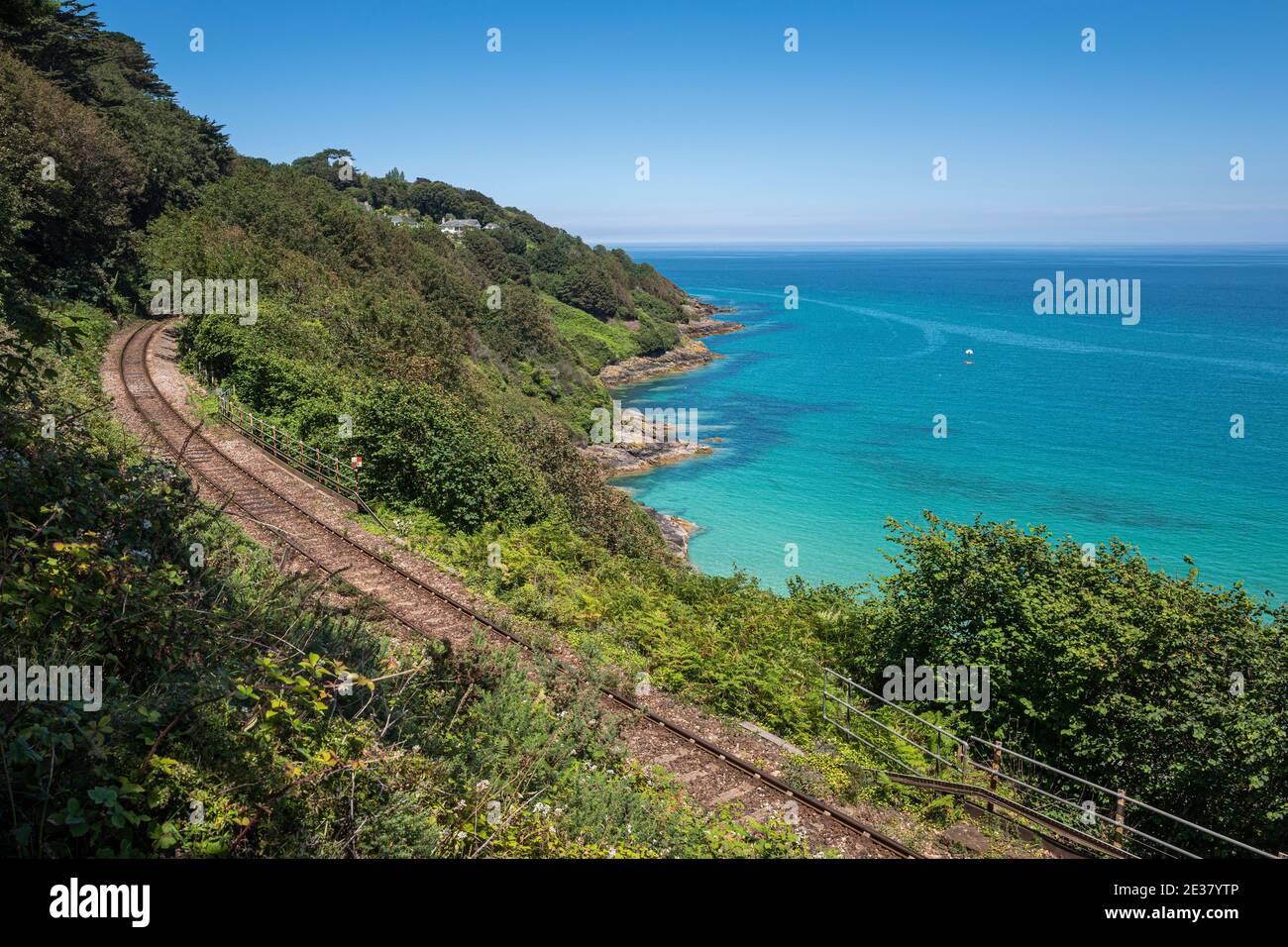 Carbis Bay, Cornwall, Großbritannien, wird Gastgeber des G7-Gipfels der Staats- und Regierungschefs im Juni 2021 sein. Stockfoto