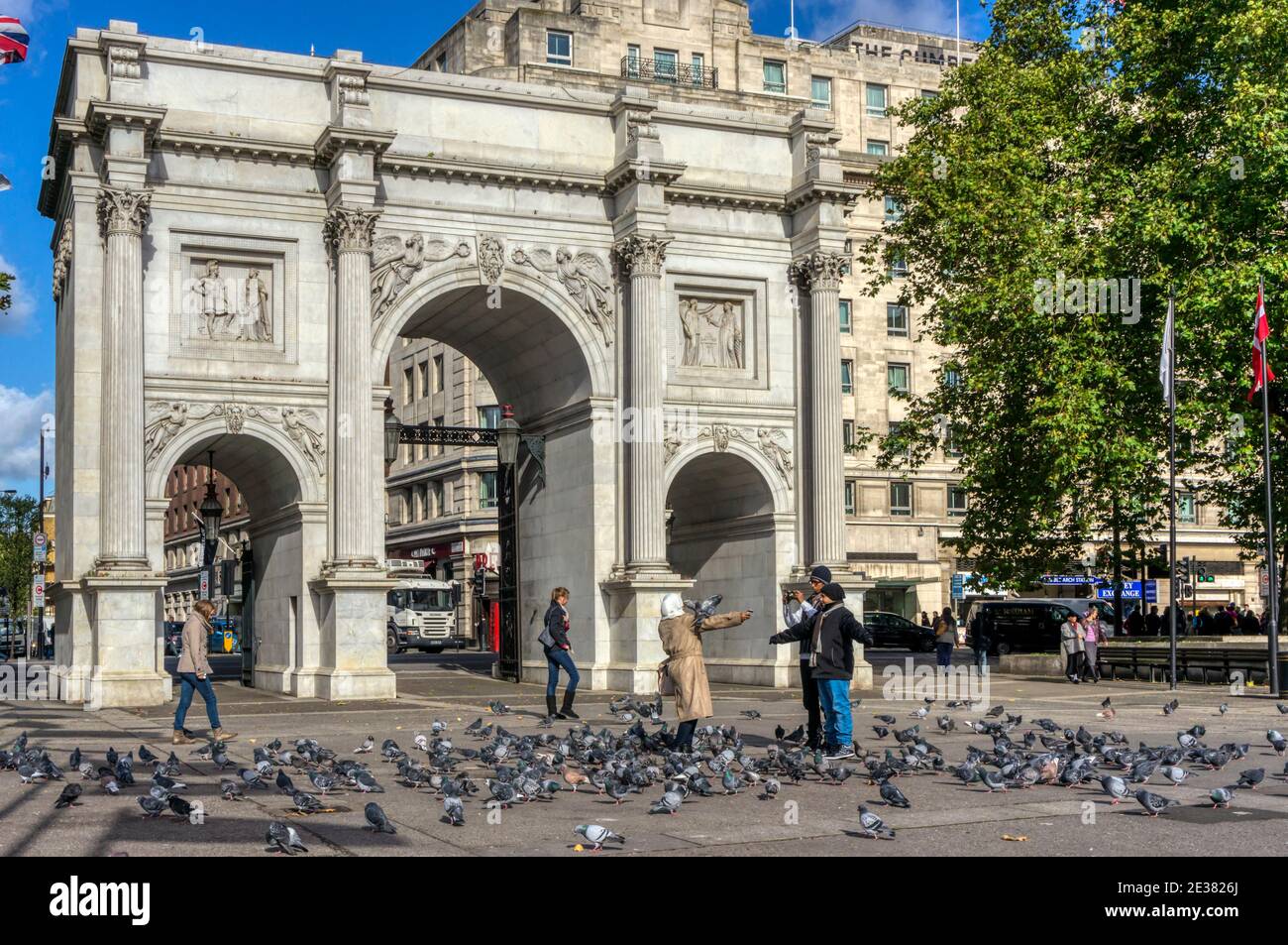 Marble Arch, London. Stockfoto