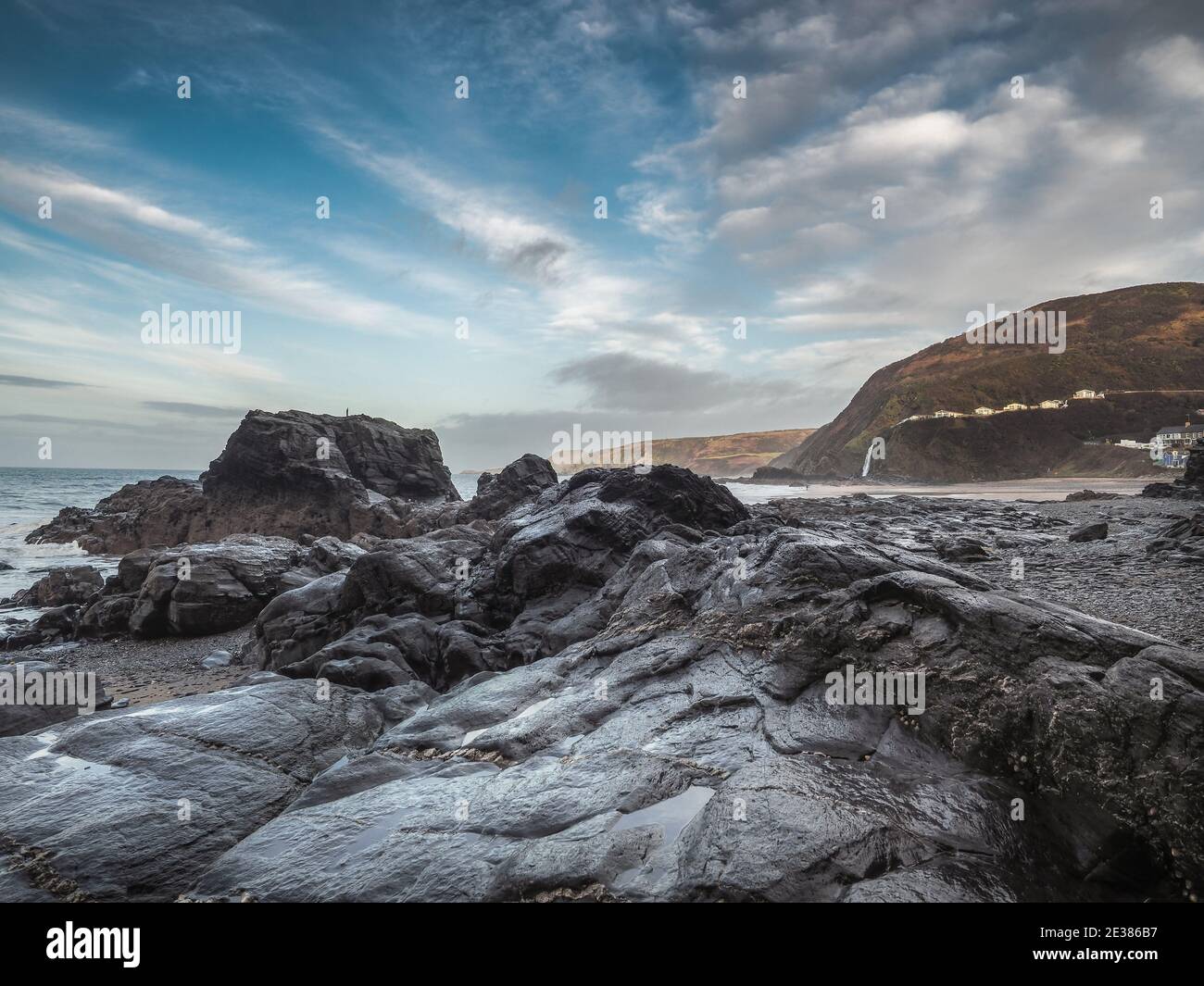 Tresaith Beach, Aberporth, Ceredigion, West Wales Stockfoto