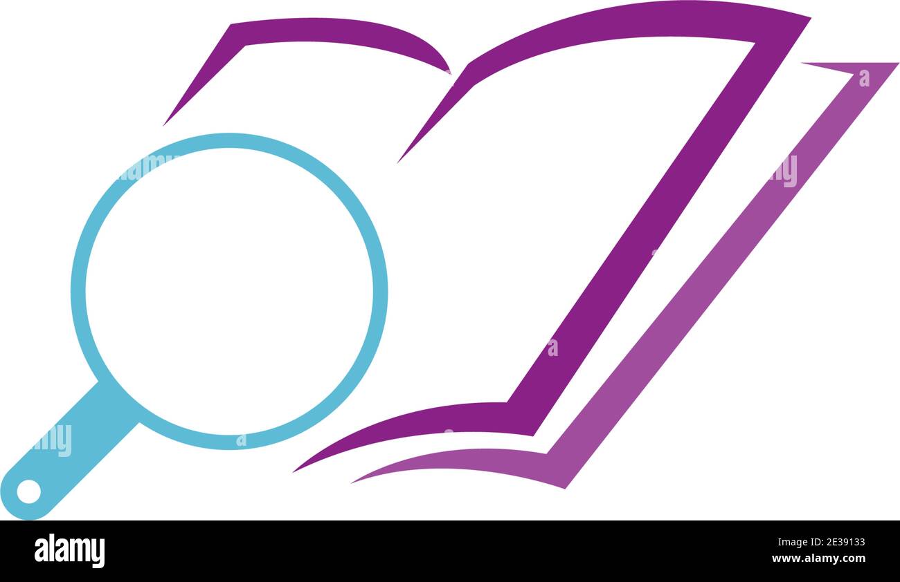 Buch Logo Symbol Design Vorlage Vektor Illustration Stock Vektor