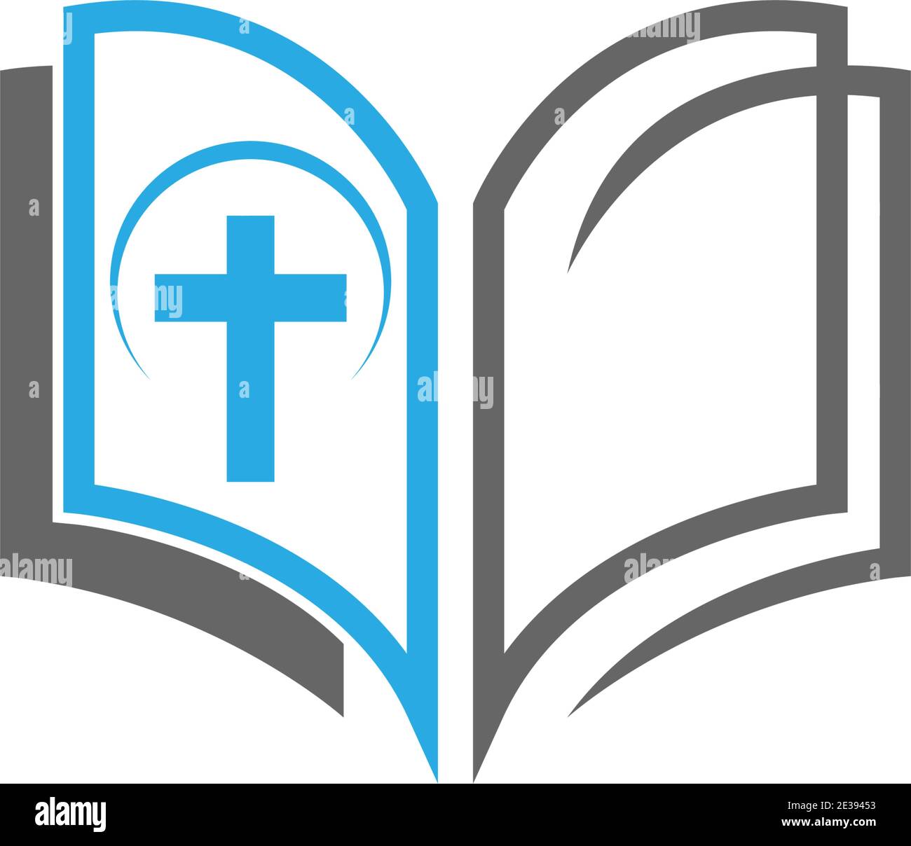 Buch Logo Symbol Design Vorlage Vektor Illustration Stock Vektor
