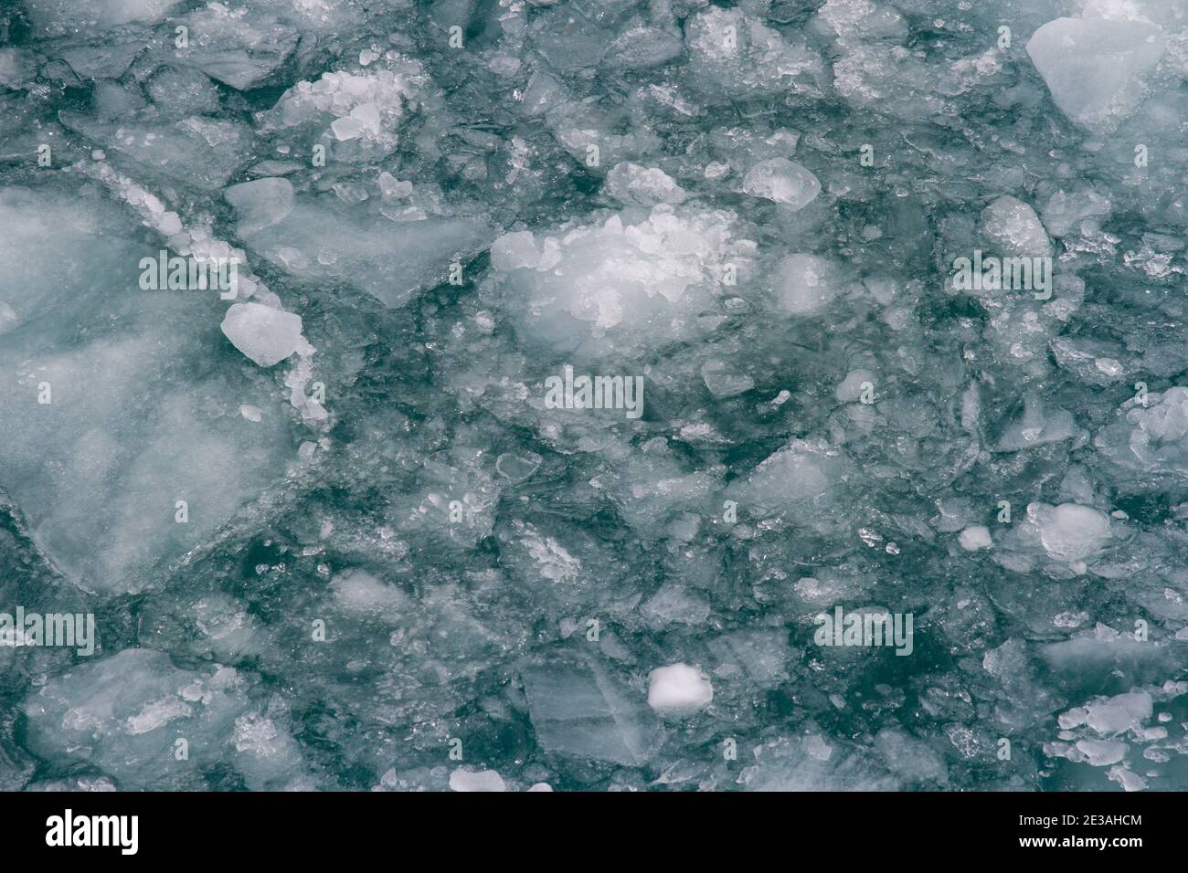 Eiswasser in der Gletscherbucht Stockfoto