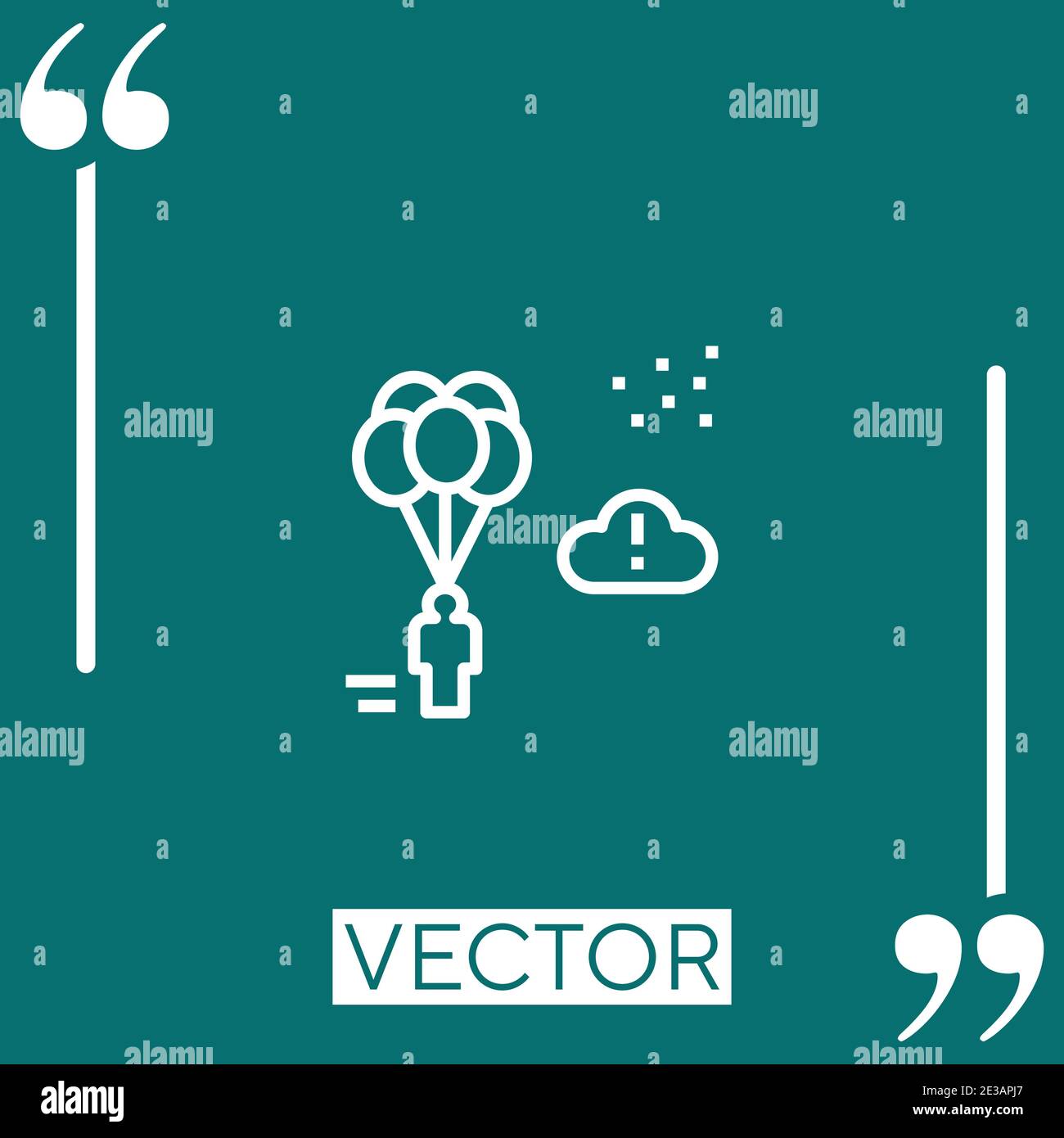 Adventure Vektorsymbol Lineares Symbol. Bearbeitbare Konturlinie Stock Vektor