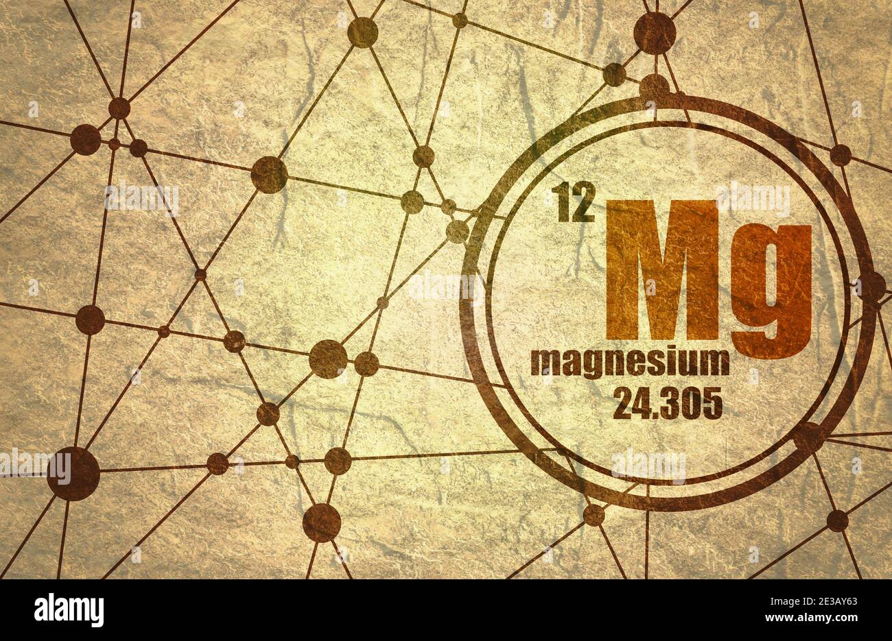 Chemisches Element Magnesium, Zeichen mit Ordnungszahl und Ordnungsgewicht,  Periodensystem Stockfotografie - Alamy