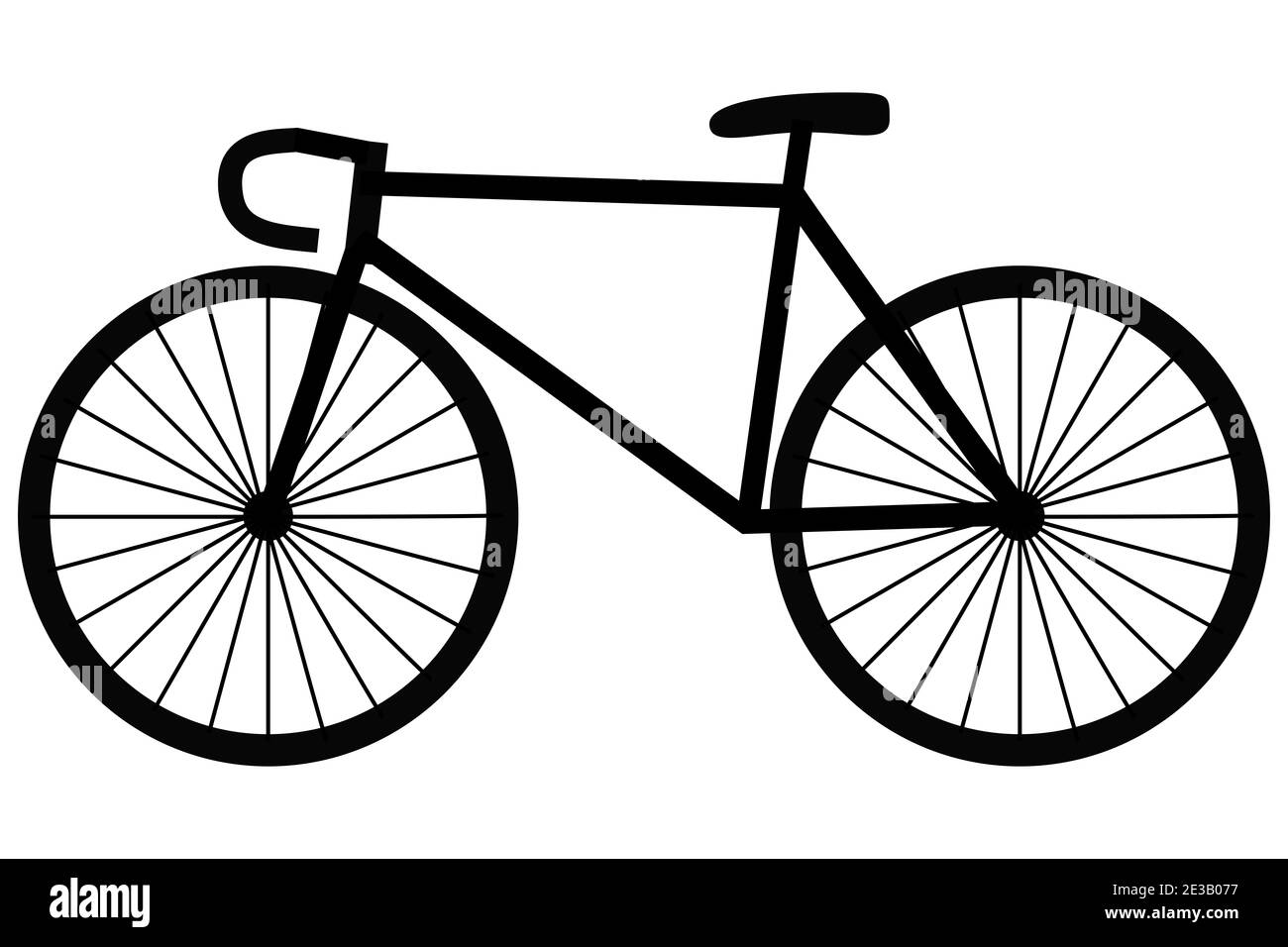 Clipart rennrad Schwarzweiß-Stockfotos und -bilder - Alamy