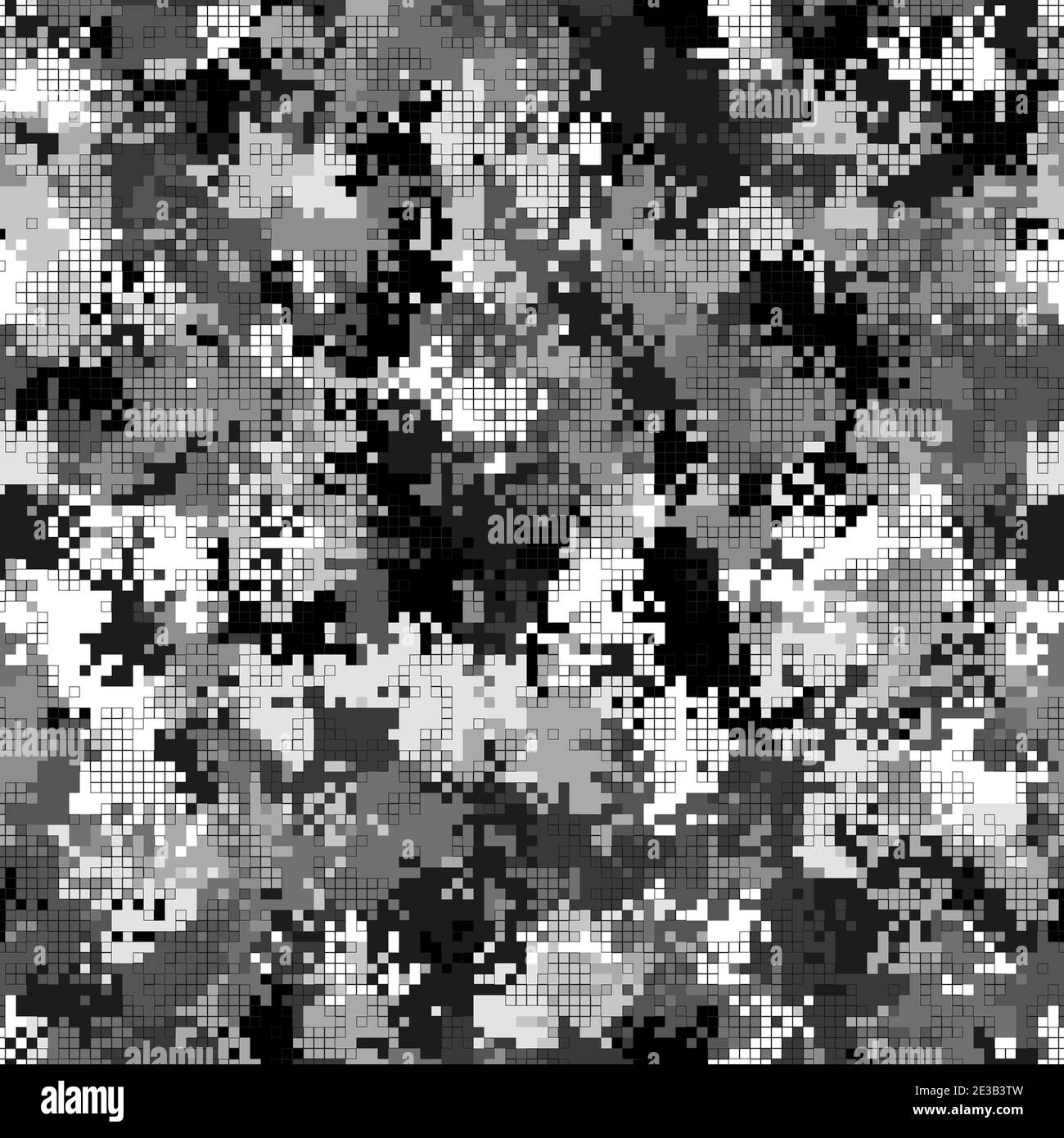 Digitale Tarnung nahtlose Muster Militär geometrische Camo Hintergrund Stock Vektor