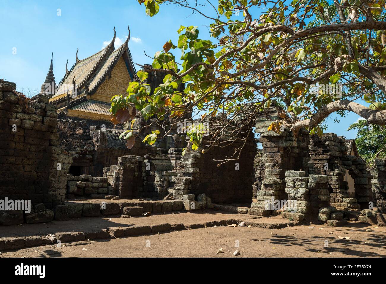 Banteay Preis Nokor, Provinz Kampong Cham, Kambodscha, Asien Stockfoto