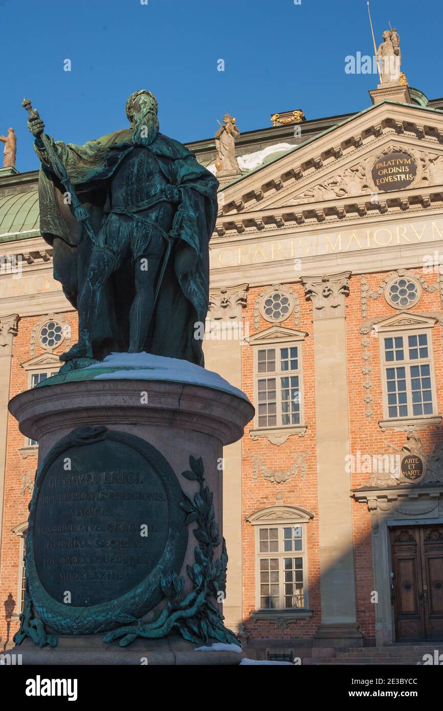 Haus des Adels (Riddarhuset) Stockholm, Schweden Stockfoto