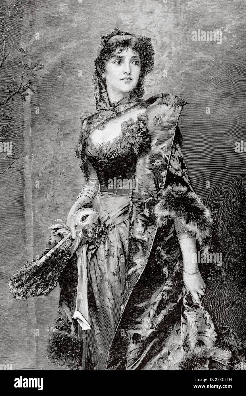Malerei Der Frau Im Schwarzen Kleid Stockfotos Und Bilder Kaufen Alamy