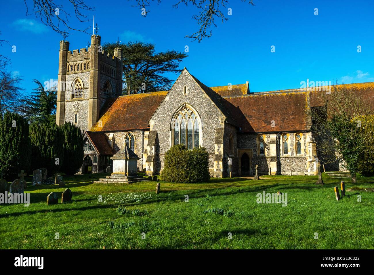 Pfarrkirche der Jungfrau Maria in Hambleden bei Henley Auf der Themse England Stockfoto