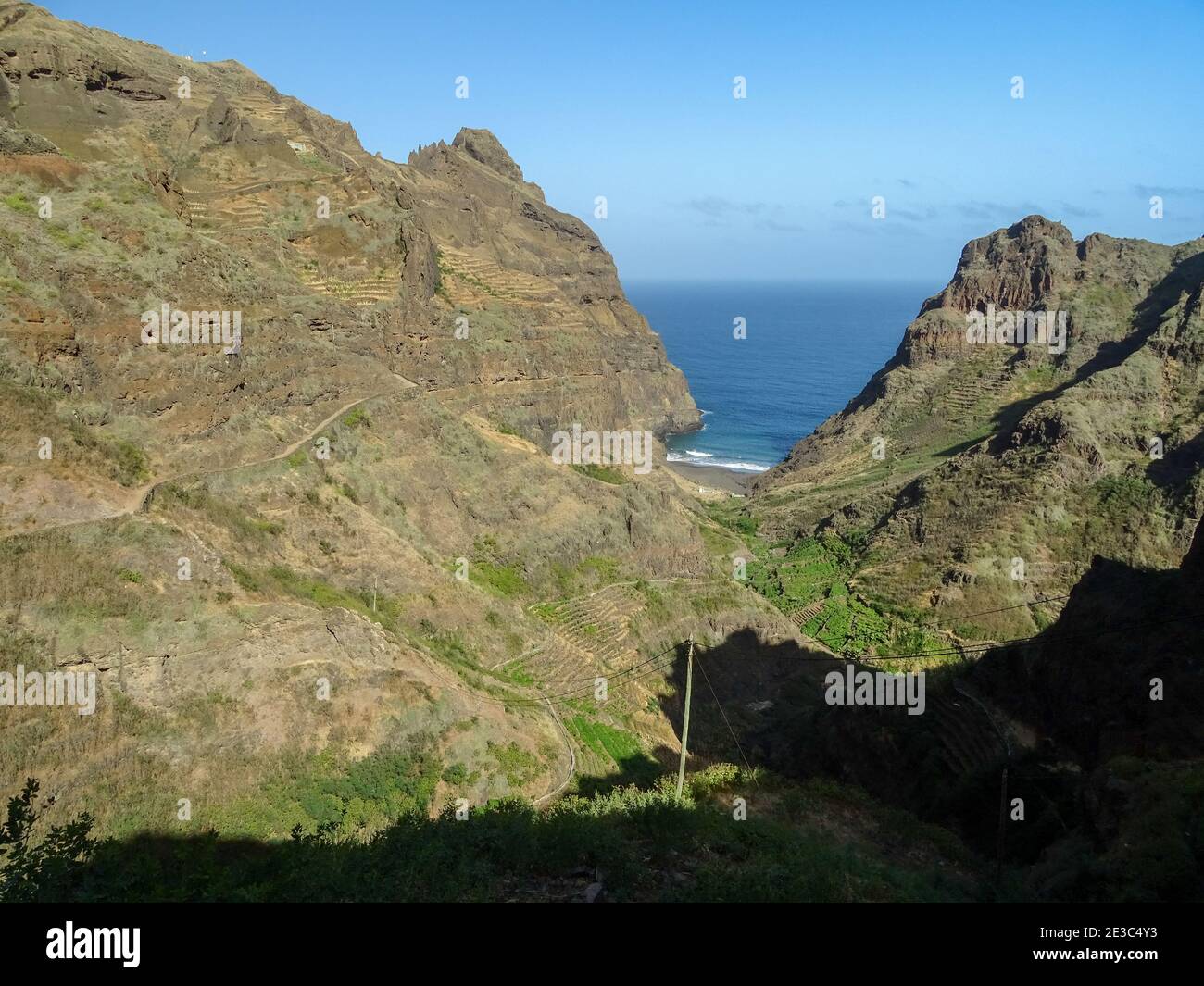 Kap Verde, Santo Antao Insel, Wandertouren, keine Menschen. Stockfoto