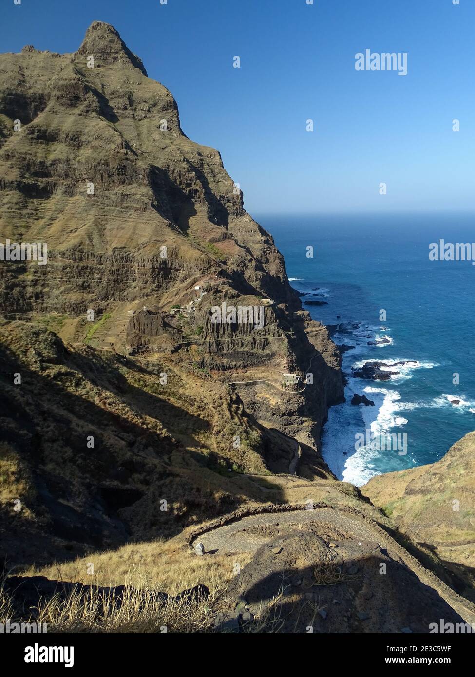 Kap Verde, Santo Antao Insel, Wandertouren, keine Menschen. Stockfoto
