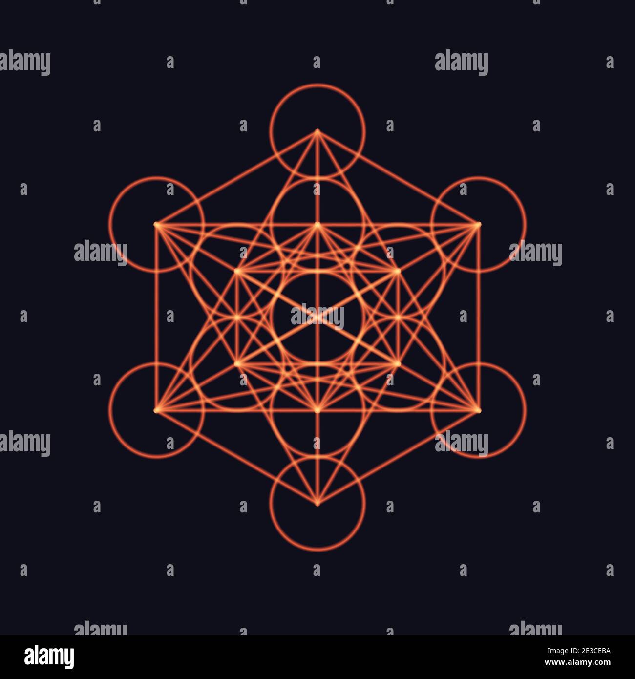 Sechseck Umriss Glanz Silhouette Stock Vektor