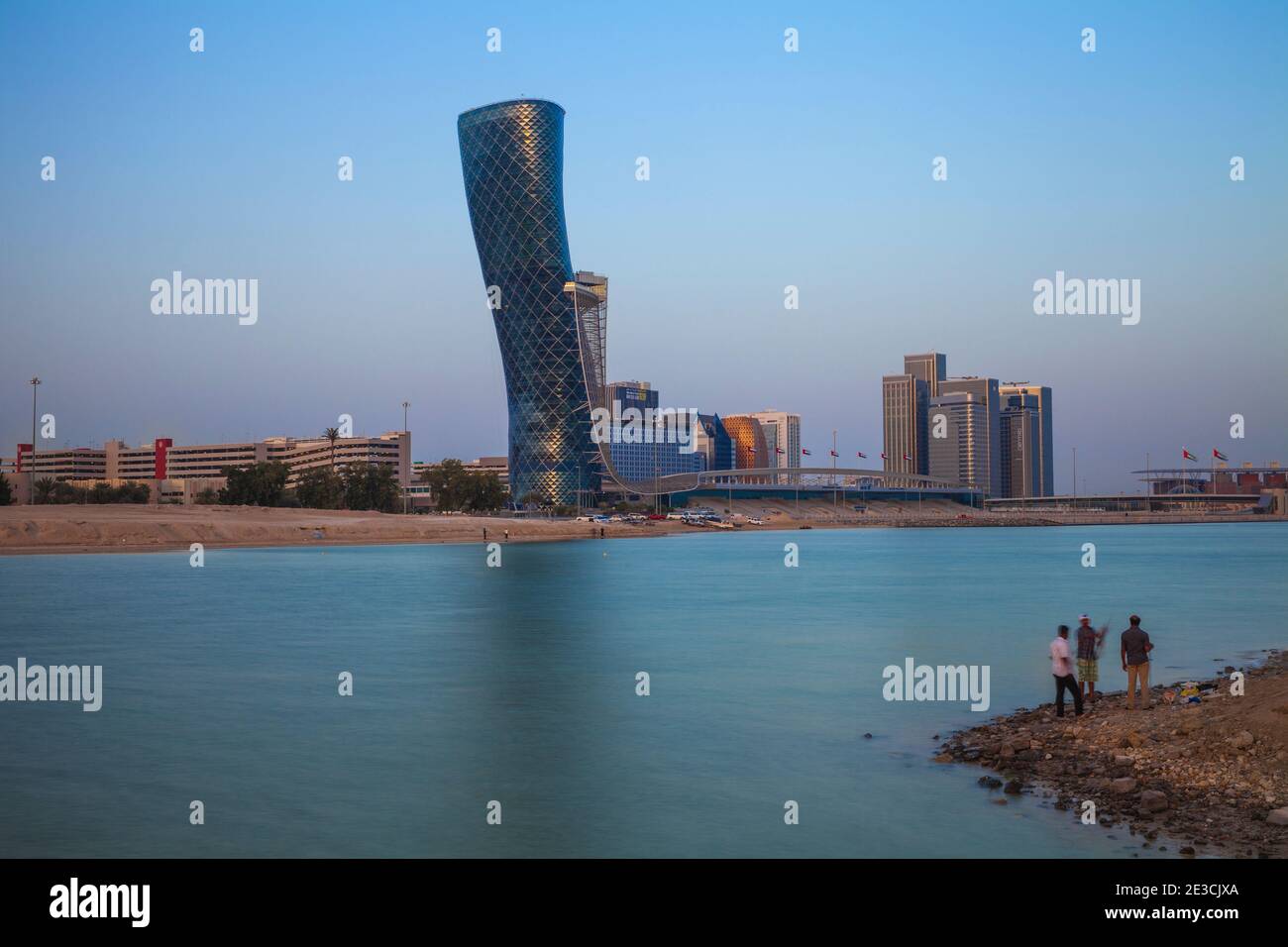 Vereinigte Arabische Emirate, Abu Dhabi, Hyatt Capital Gate Hotel Stockfoto