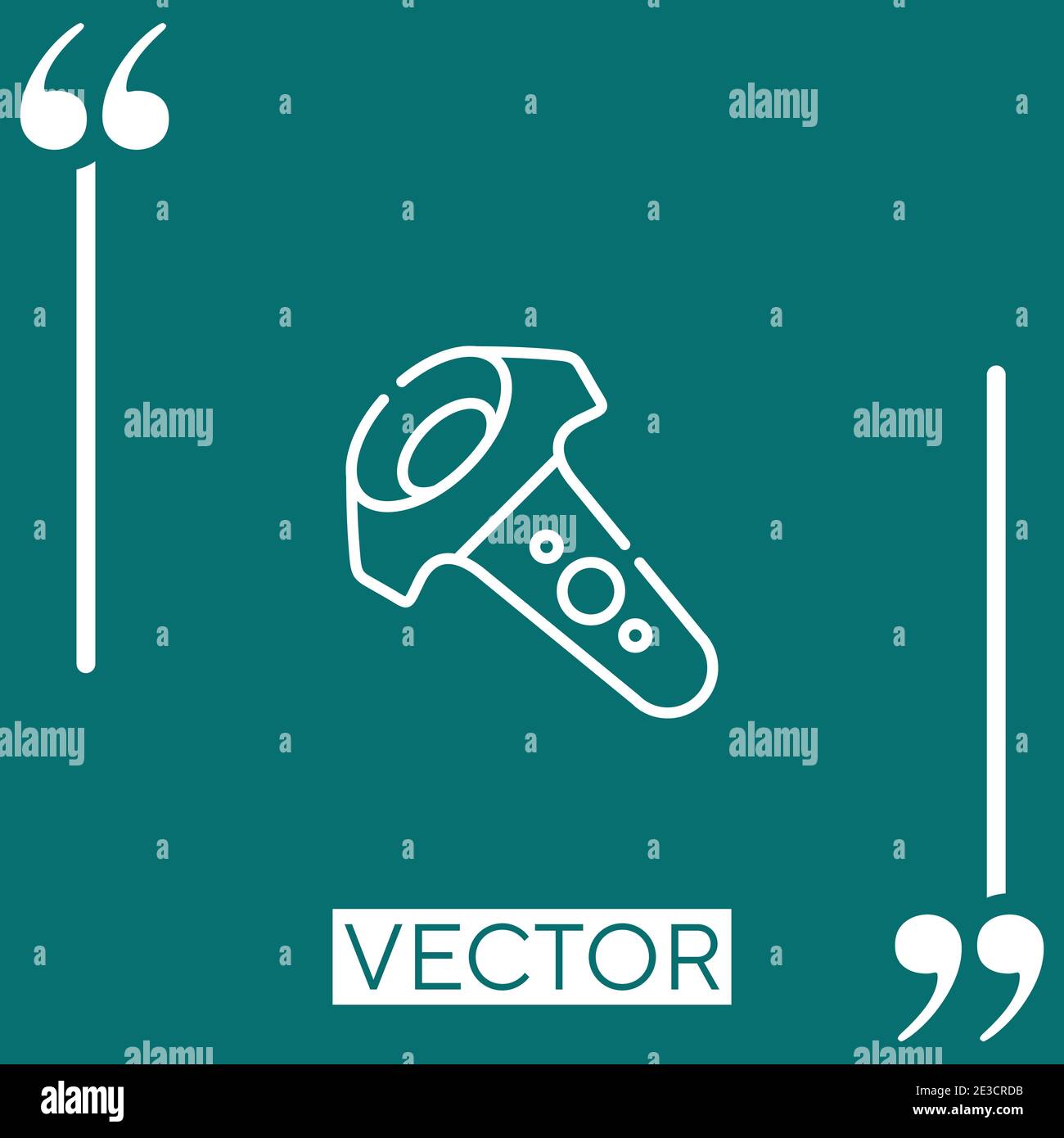 Symbol „Linear“ des Controllers. Bearbeitbare Konturlinie Stock Vektor