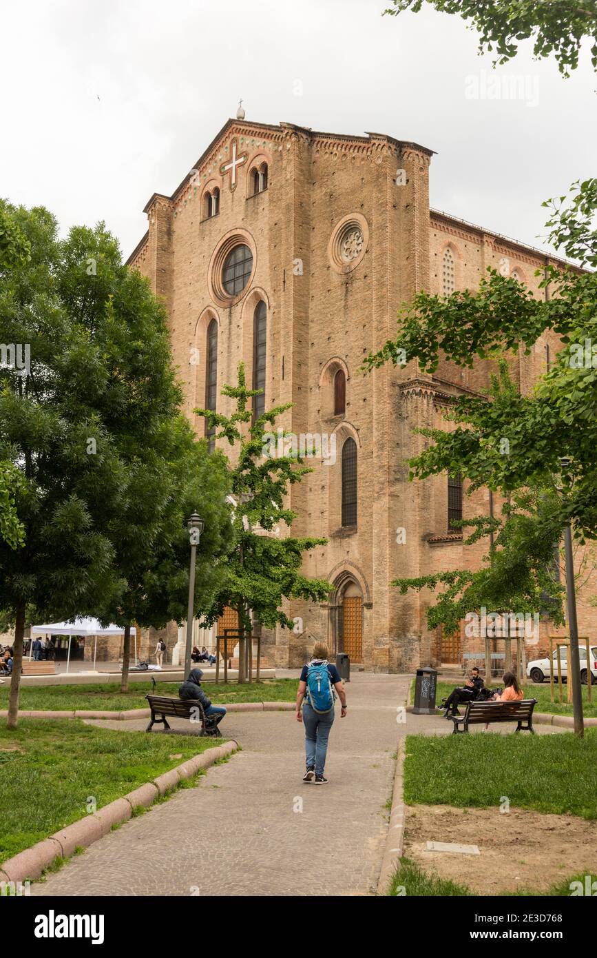 Die Basilica di San Francesco Bolgna Italien und alte Kirche Stockfoto