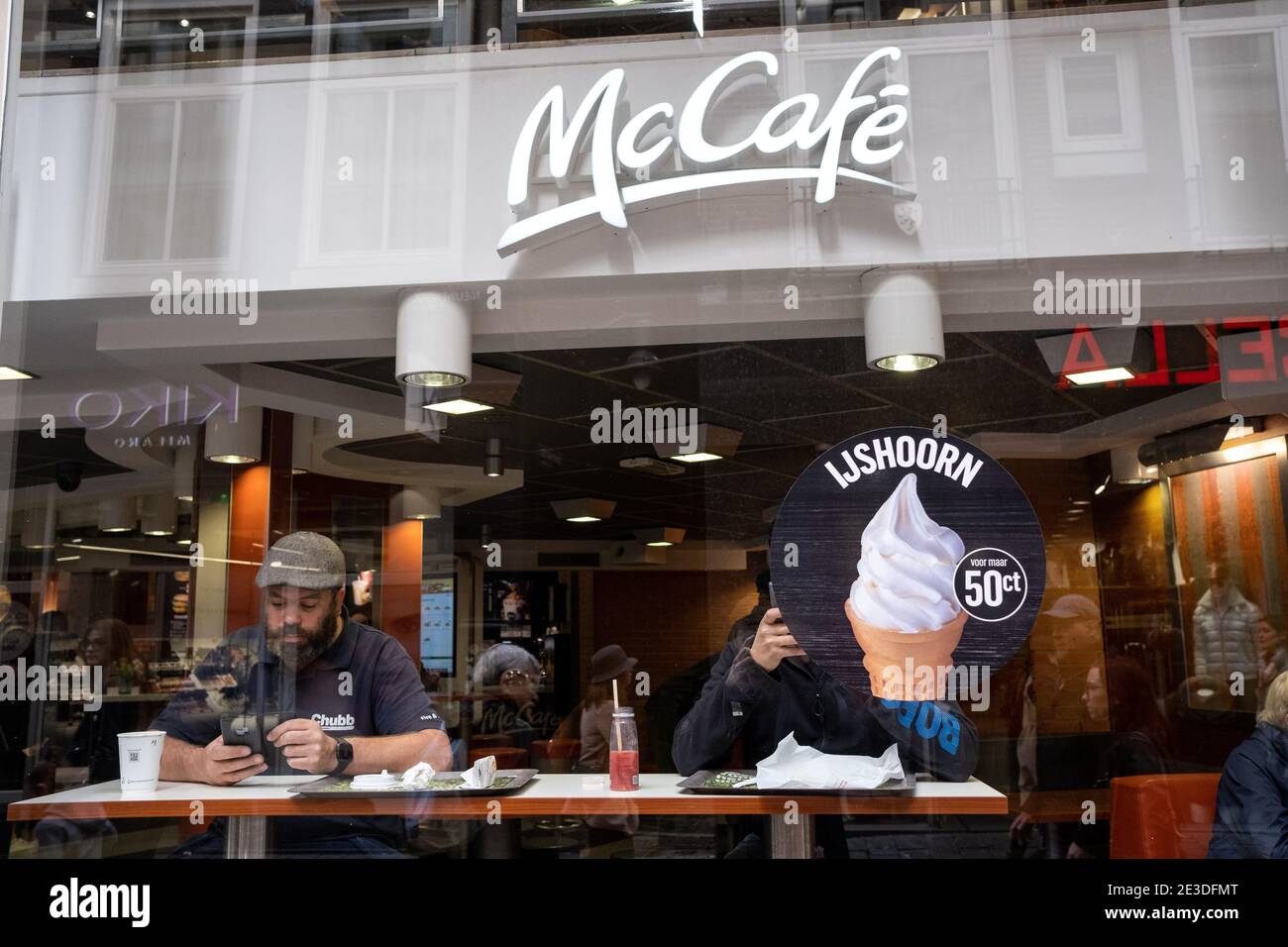 Alltag in Amsterdam, Niederlande. Foto von Martin Bertrand / Hans Lucas. Vie quotidienne à Amsterdam, Pays-Bas. Photographie de Martin Be Stockfoto
