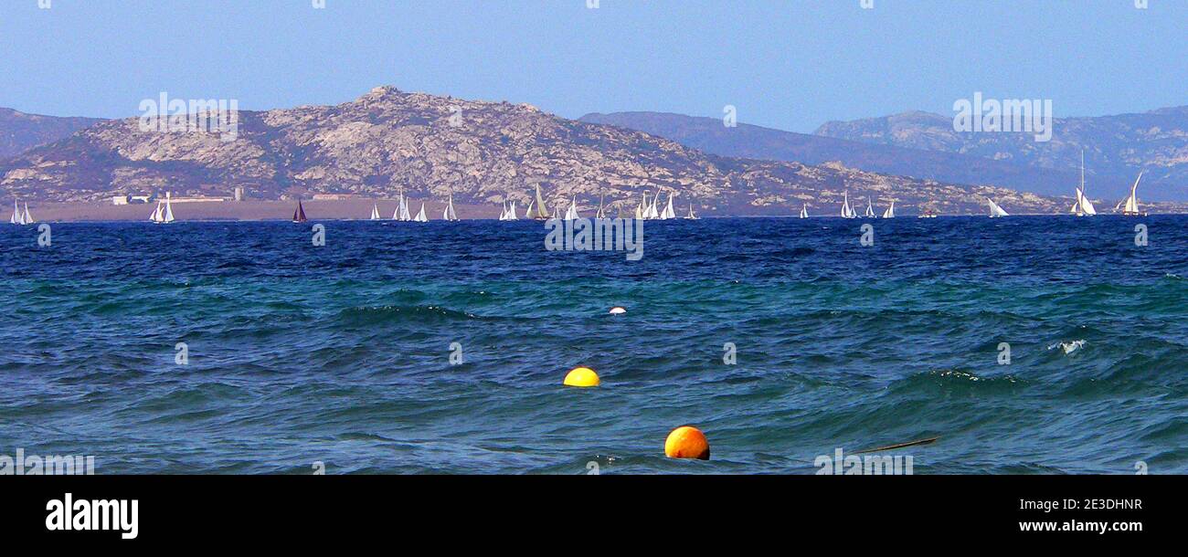 Stintino, Sardinien, Italien. Lateen Sail Regatta 2003 Stockfoto