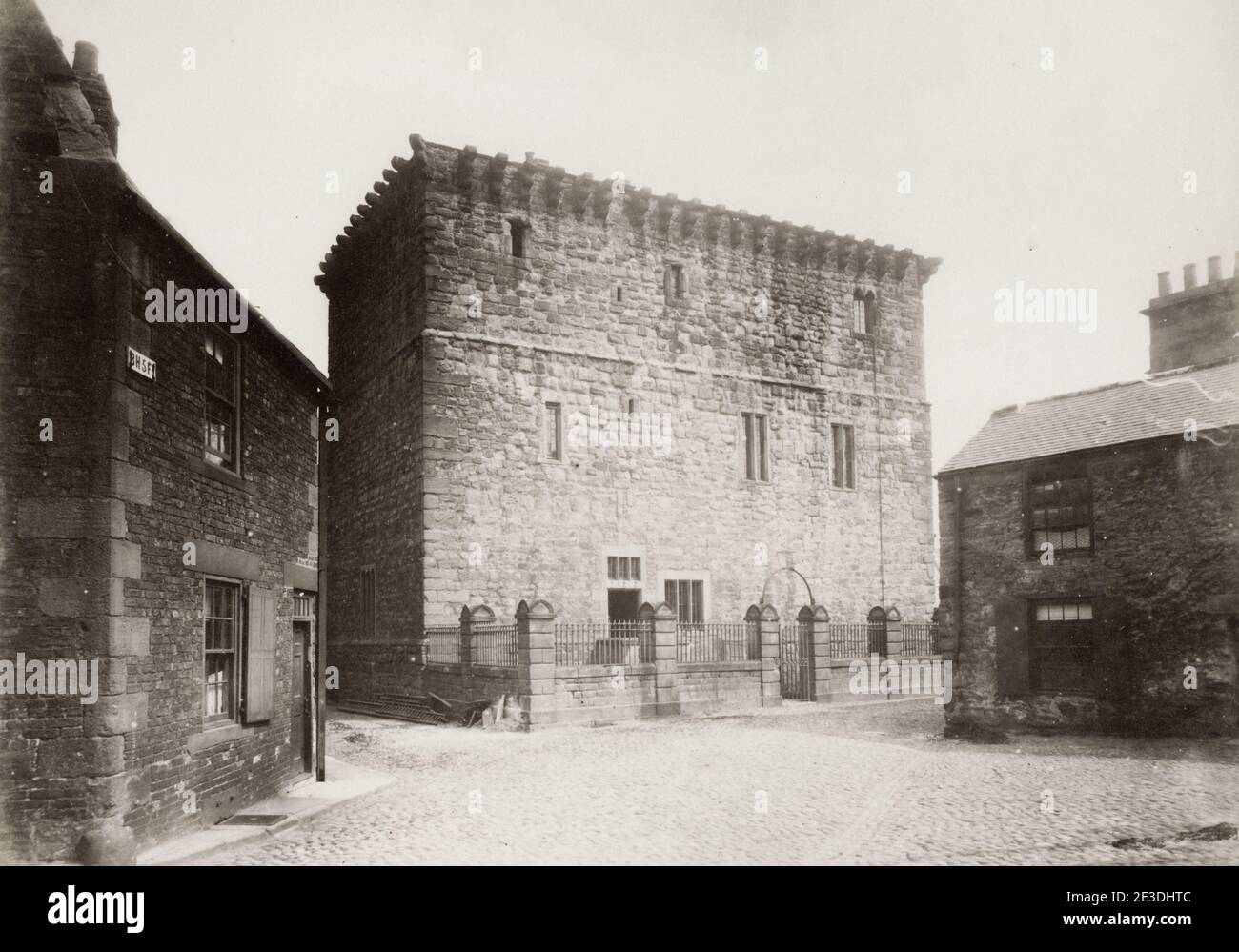 Vintage 19. Jahrhundert Foto: Manor Hall, Hexham, Northumerland. Stockfoto