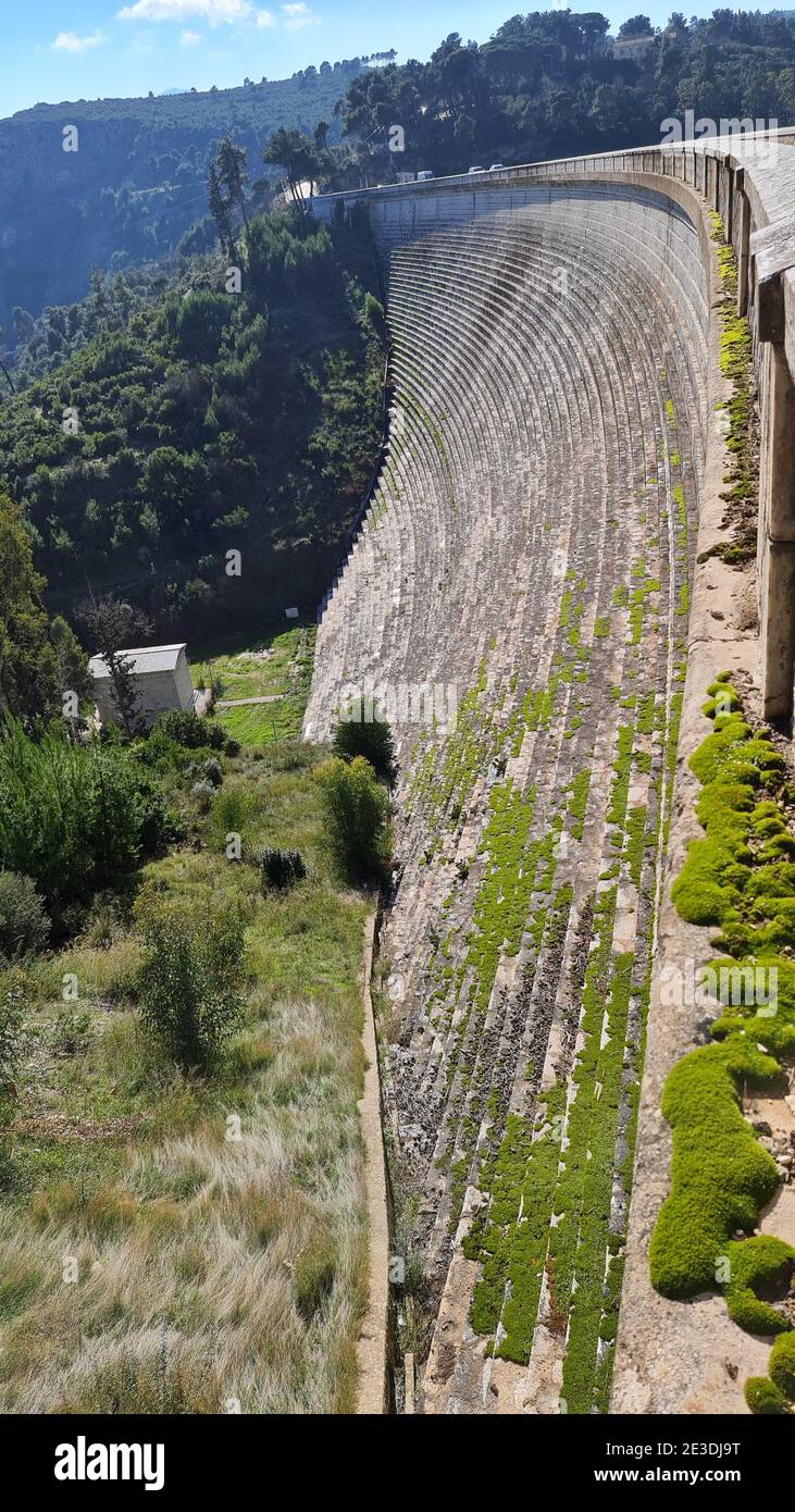 Marathon See Damm in der Nähe der Stadt Marathon, Griechenland Stockfoto